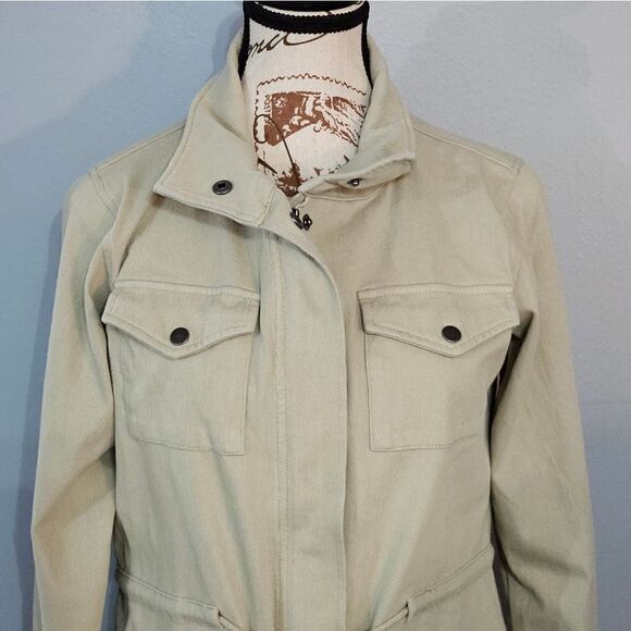 Diane Gilman, medium weight, khaki jacket. NWT, Size S - Picture 2 of 7